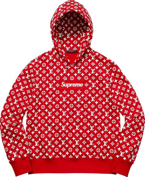 red louis vuitton supreme hoodie|supreme lv hoodie retail price.